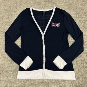 Doctor Who Her Universe Cardigan Sweater Womens XL Hot Topic Cosplay Navy